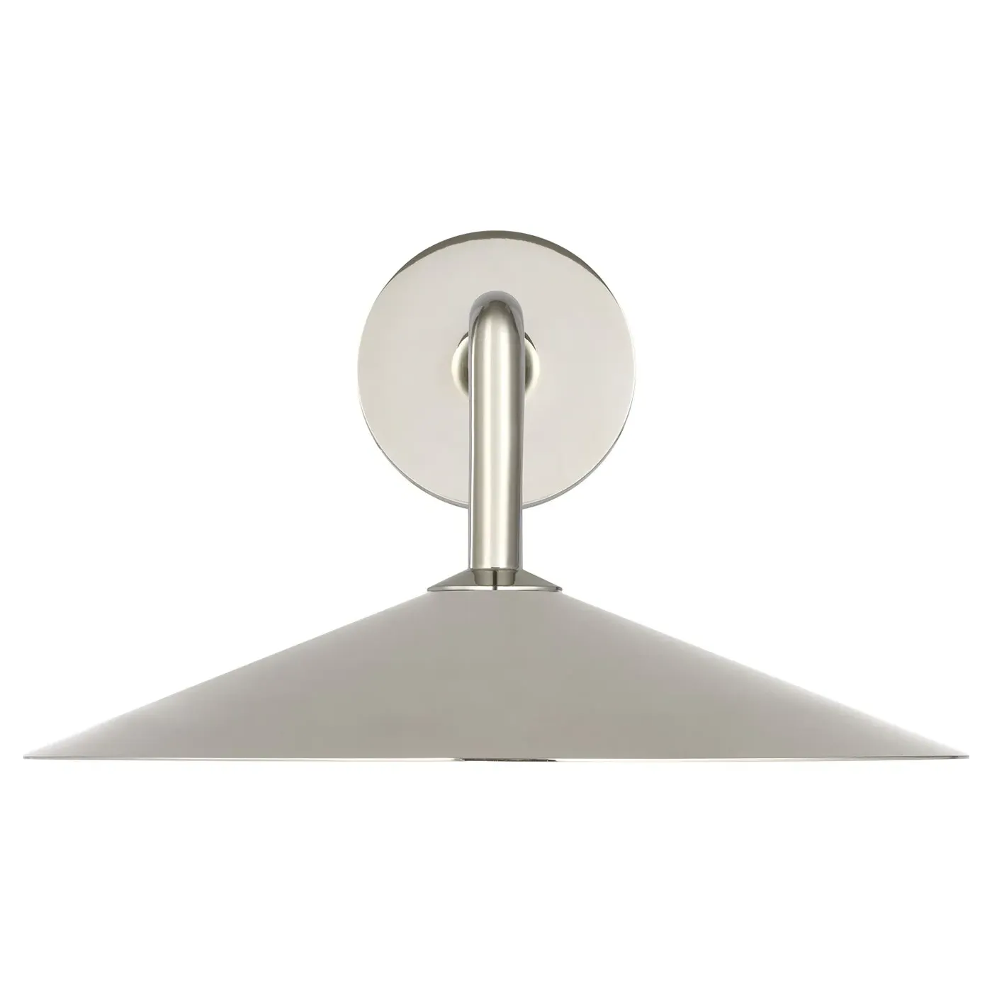 Ponce Armed Sconce - Polished Nickel, Steel image