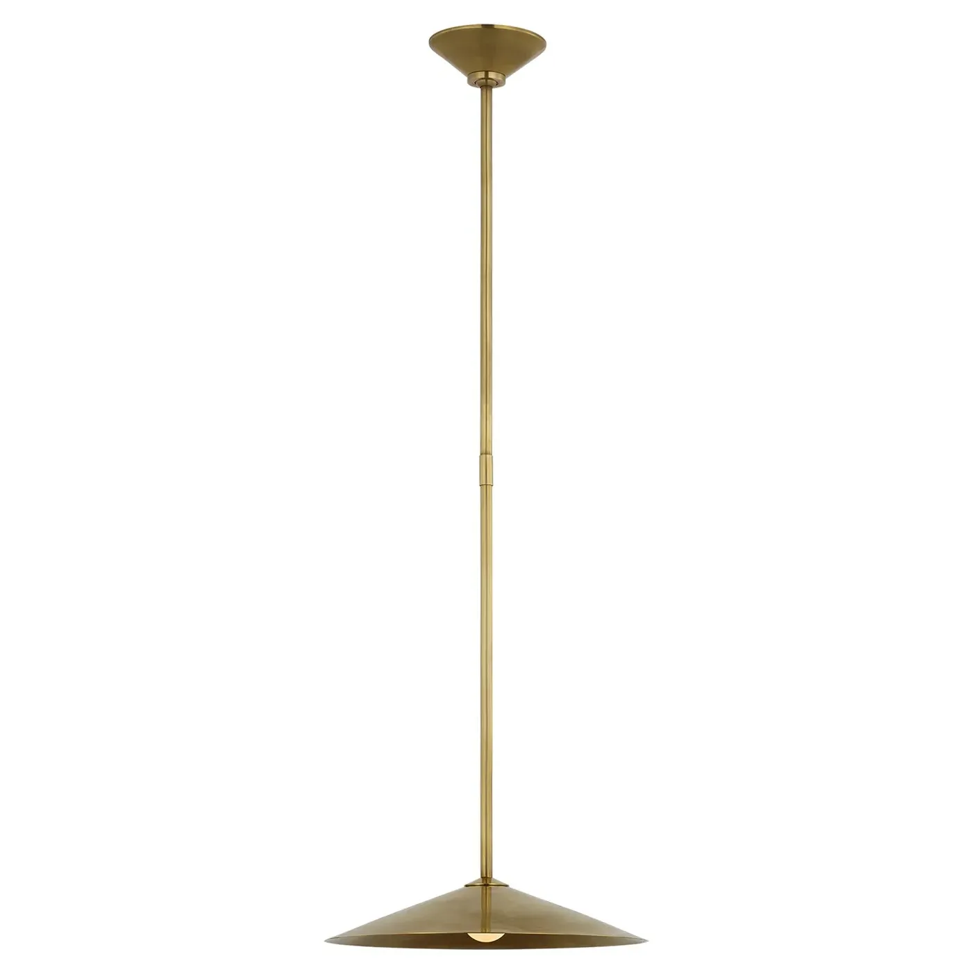 Ponce Single Pendant - Antique Brass, Brass