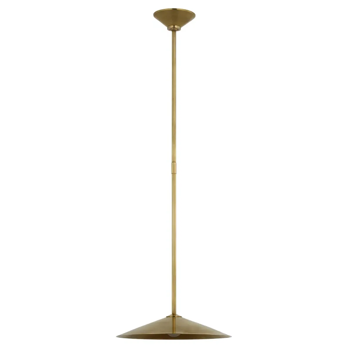 Ponce Single Pendant - Antique Brass, Brass
