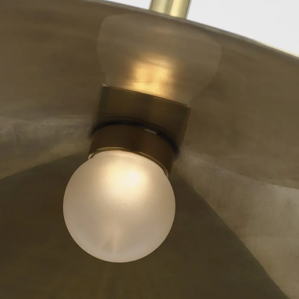 Ponce Single Pendant Light - Antique Brass, Brass