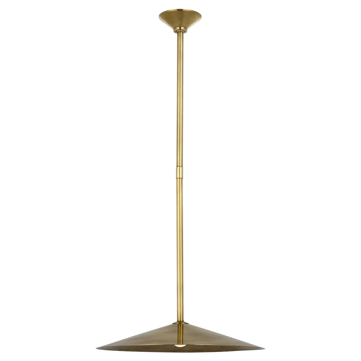 Ponce Single Pendant Light - Antique Brass, Brass