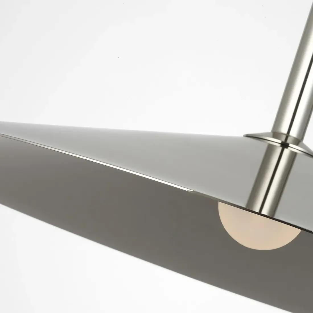 Ponce Single Pendant Light - Polished Nickel, Steel