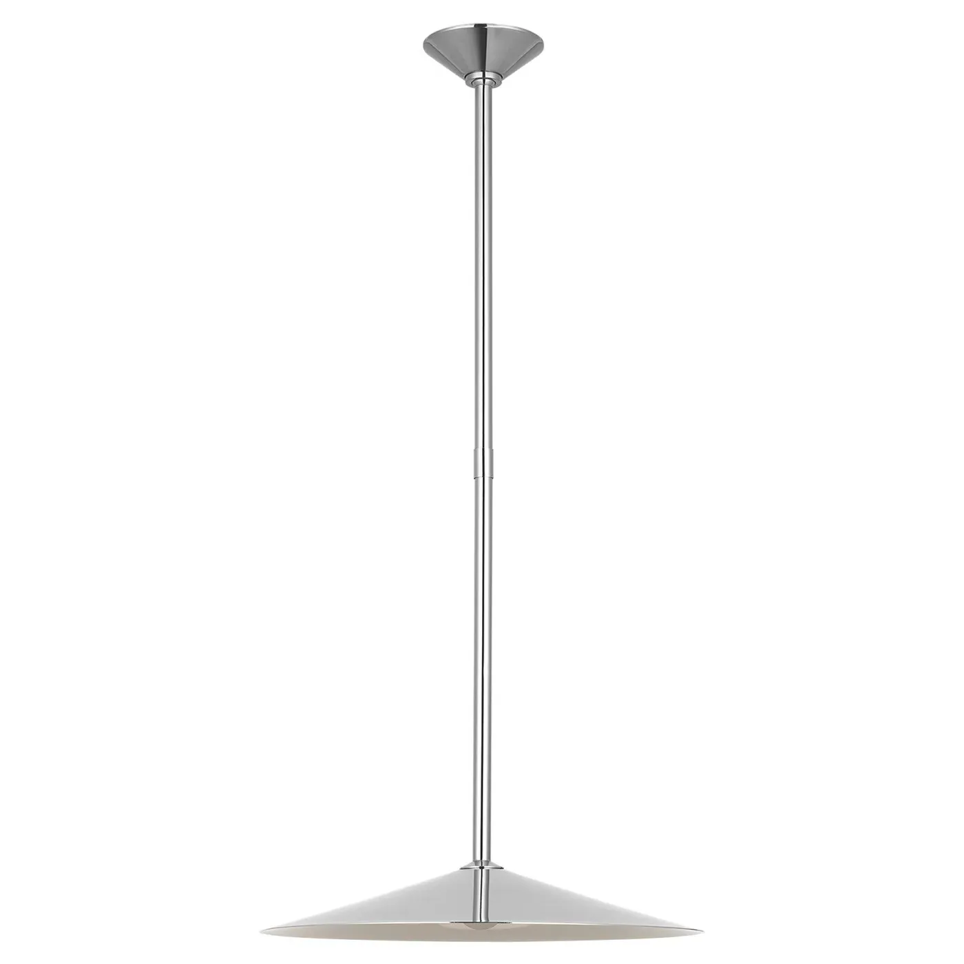 Ponce Single Pendant Light - Polished Nickel, Steel image