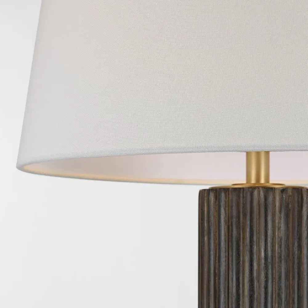 Reeve Table Lamp - Walnut, Ebonized Oak