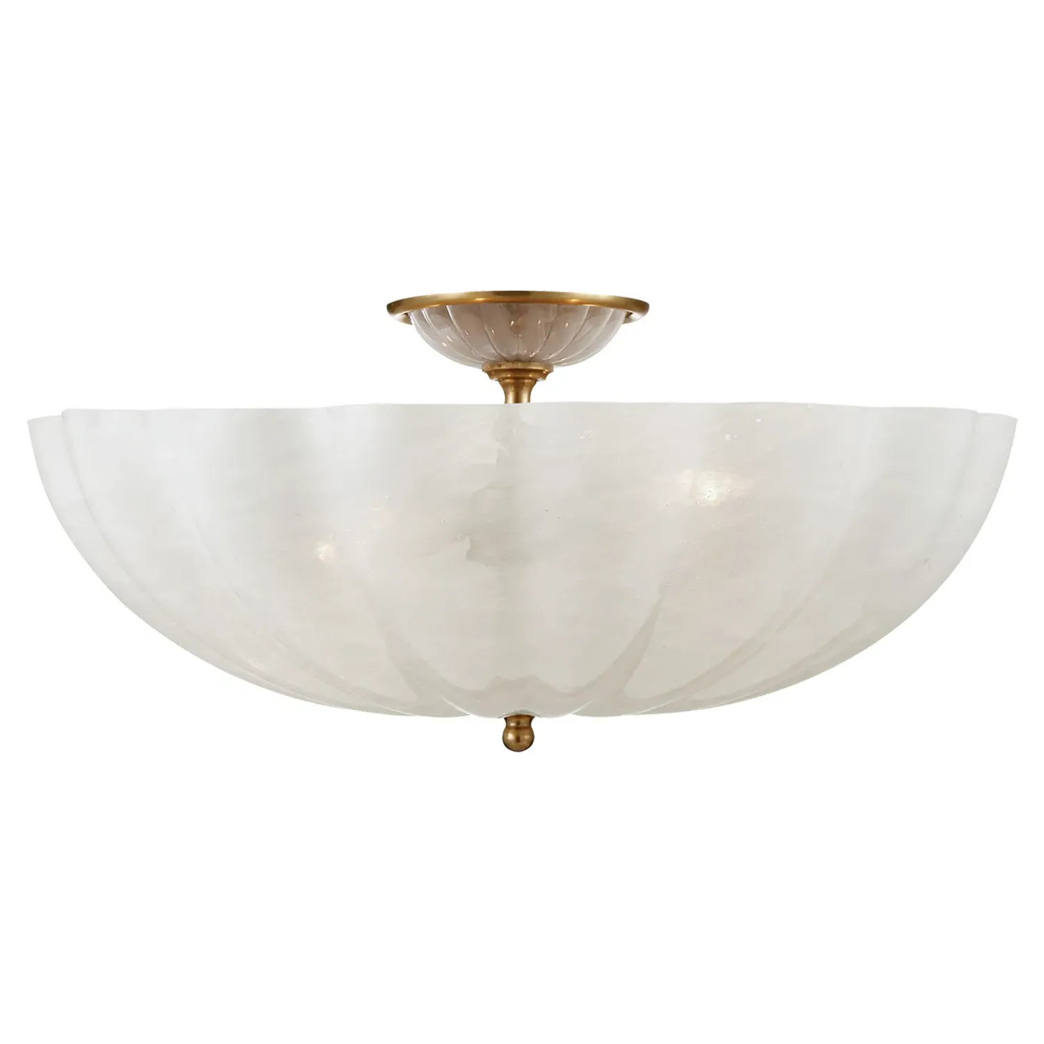 Rosehill Large Flush Mount - Antique Brass, Metal