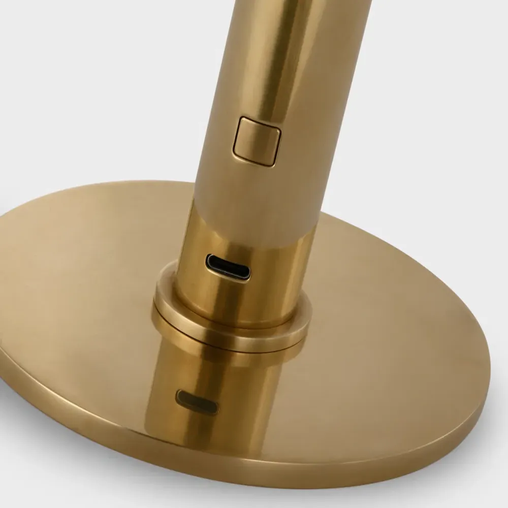 Rousseau Rechargeable Accent Lamp - Antique Burnished Brass