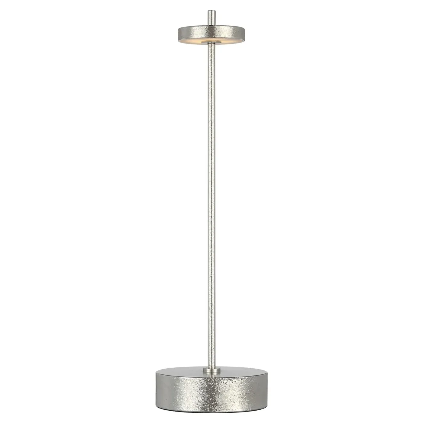 Sene 12" Rechargeable Table Lamp - Museum Nickel, Brass
