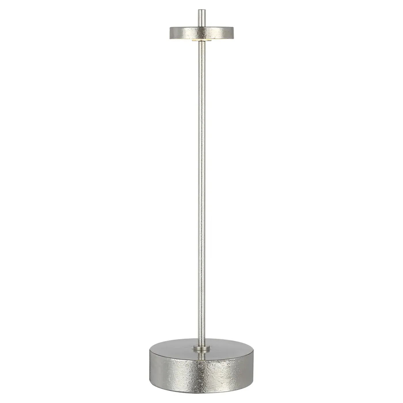 Sene 12" Rechargeable Table Lamp - Museum Nickel, Brass