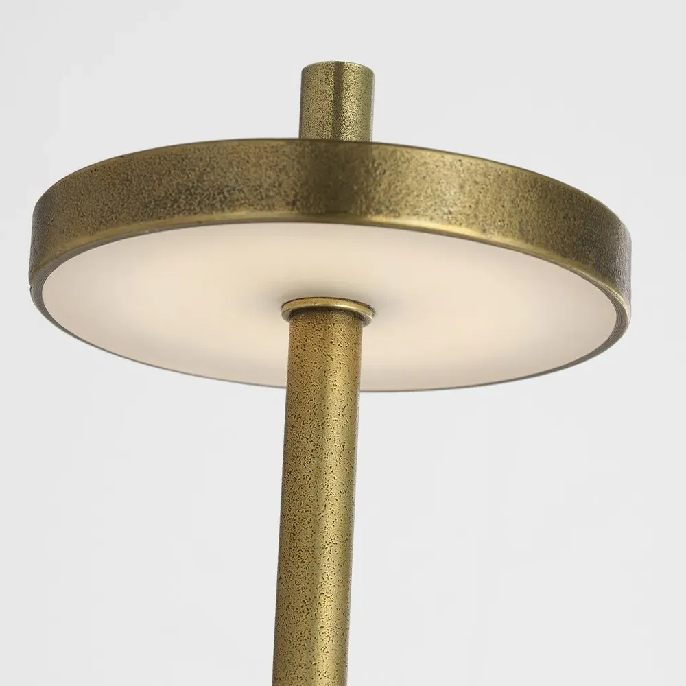 Sene Rechargeable Floor Lamp - Museum Brass, Brass