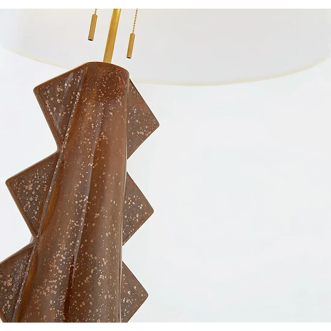 Senso Round Ceramic Table Lamp - Autumn Copper