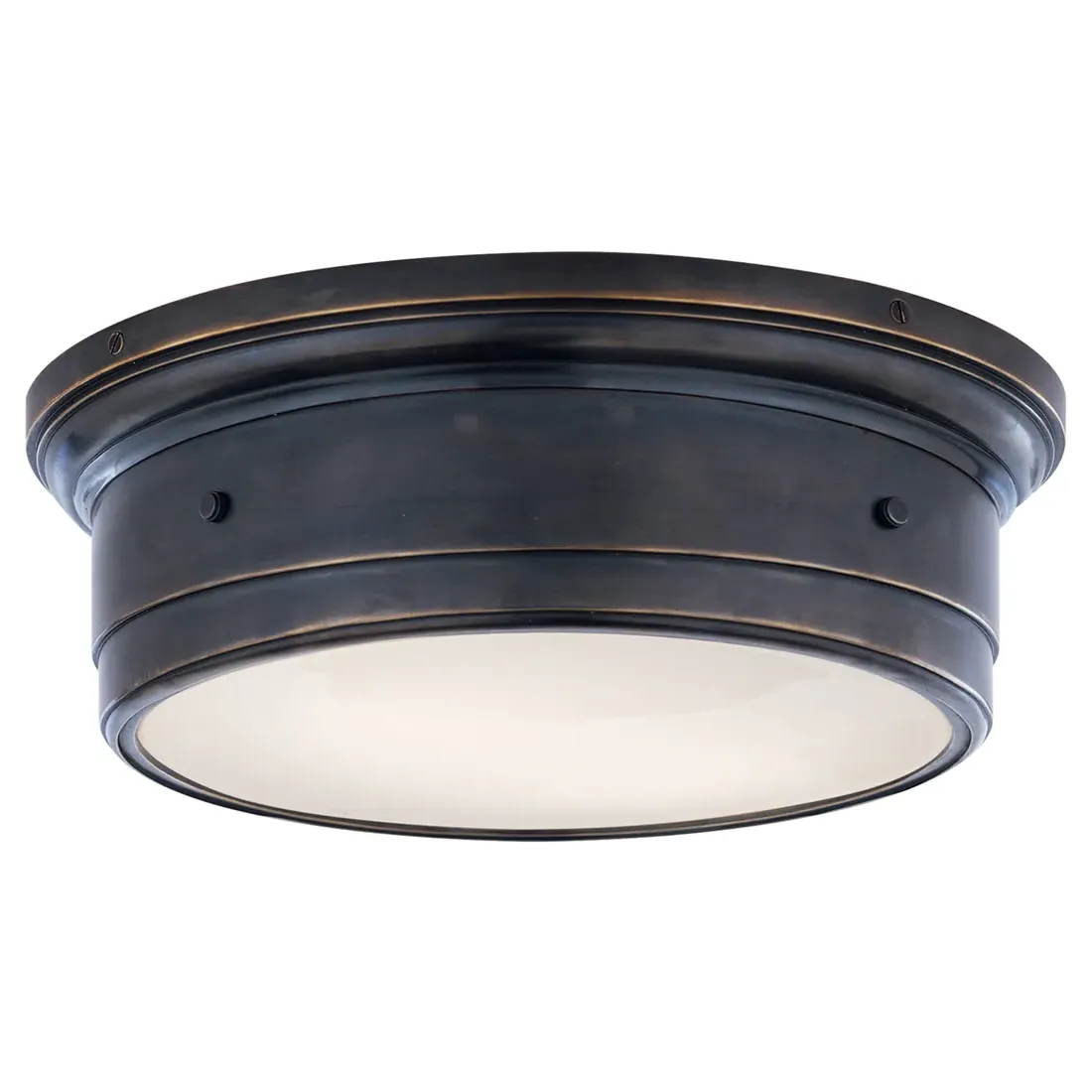 Siena Large Flush Mount - Bronze, Glass