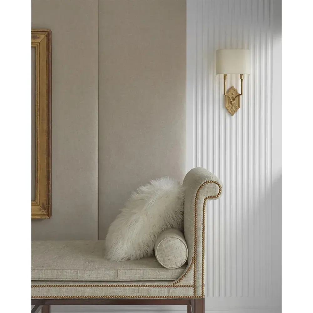 Silhouette Fretwork Wall Sconce - Antique Brass, Metal