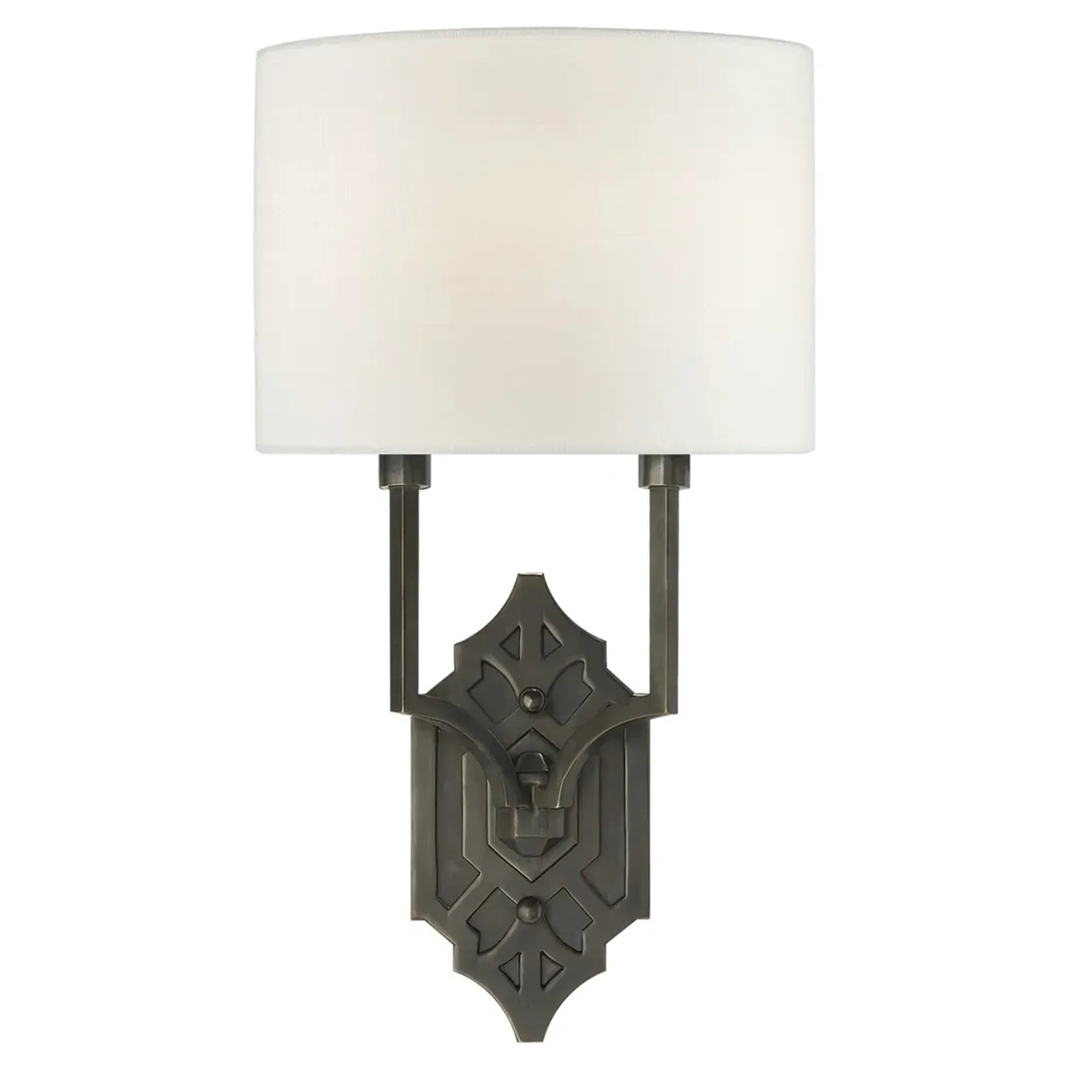 Silhouette Fretwork Wall Sconce - Bronze, Metal