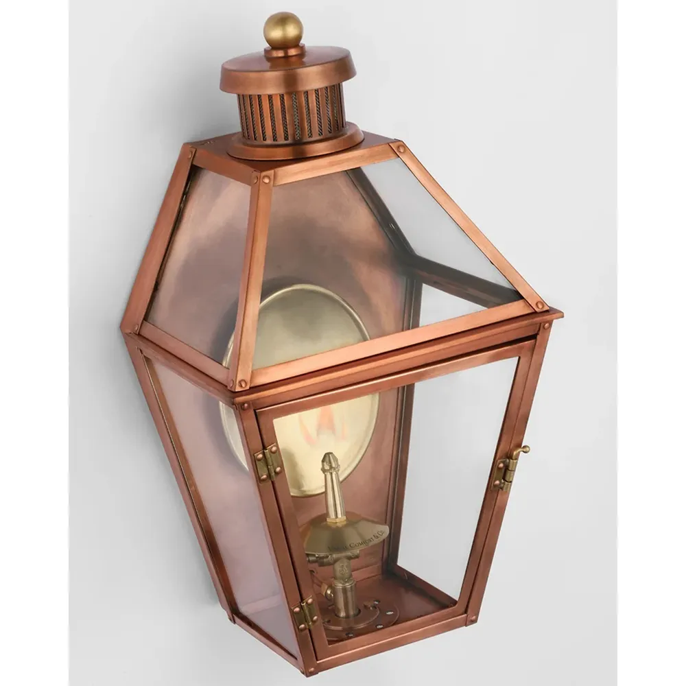 Stratford Small Wall Lantern - Soft Copper, Metal