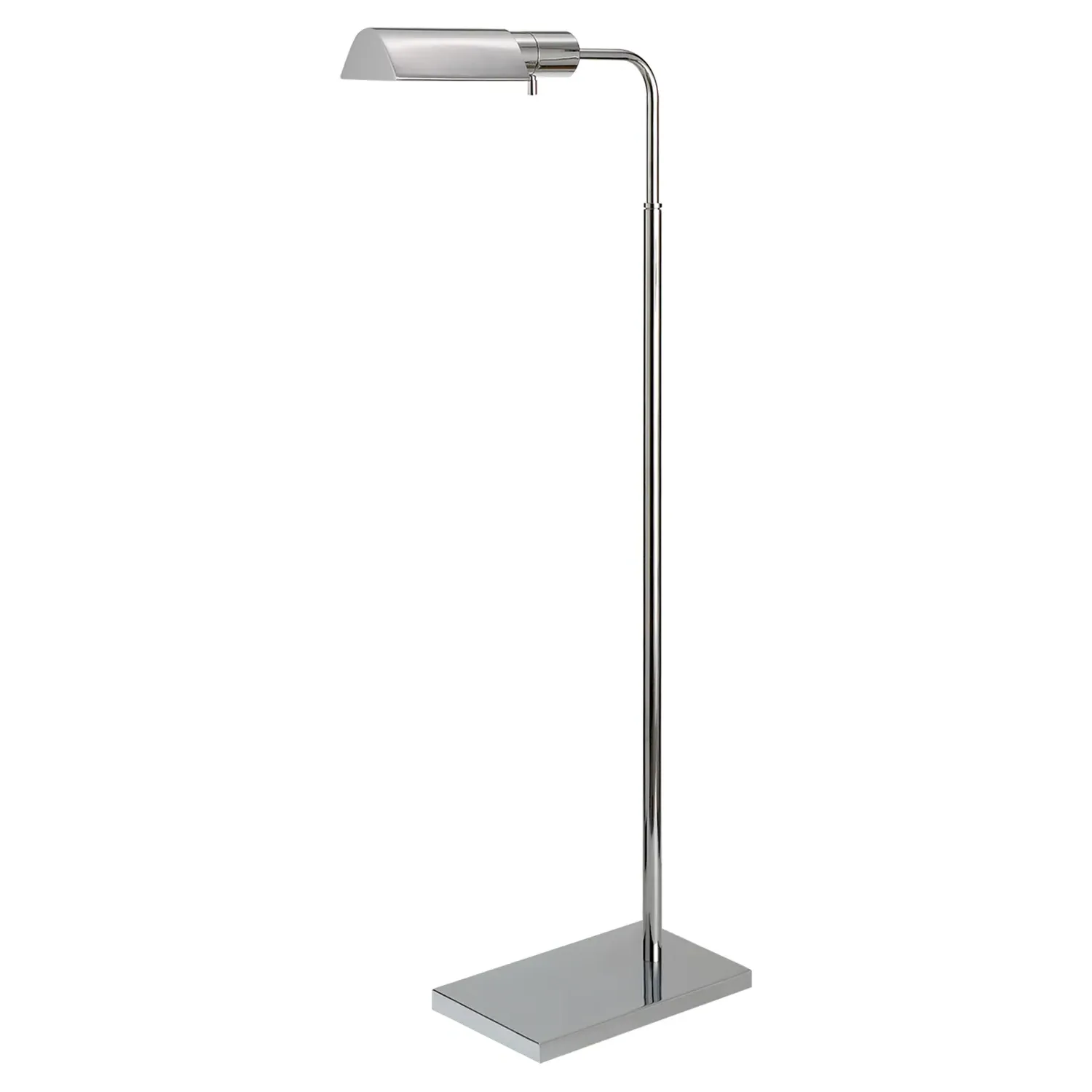 Studio Adjustable Floor Lamp - Polished Nickel, Metal
