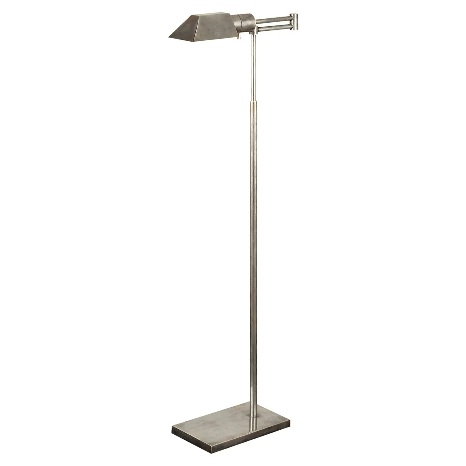 Studio Swing Arm Floor Lamp - Antique Nickel, Metal