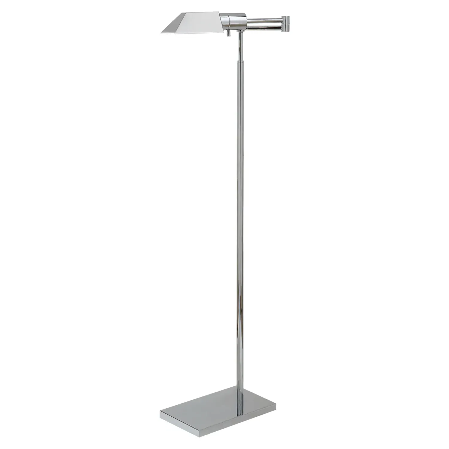 Studio Swing Arm Floor Lamp - Polished Nickel, Metal