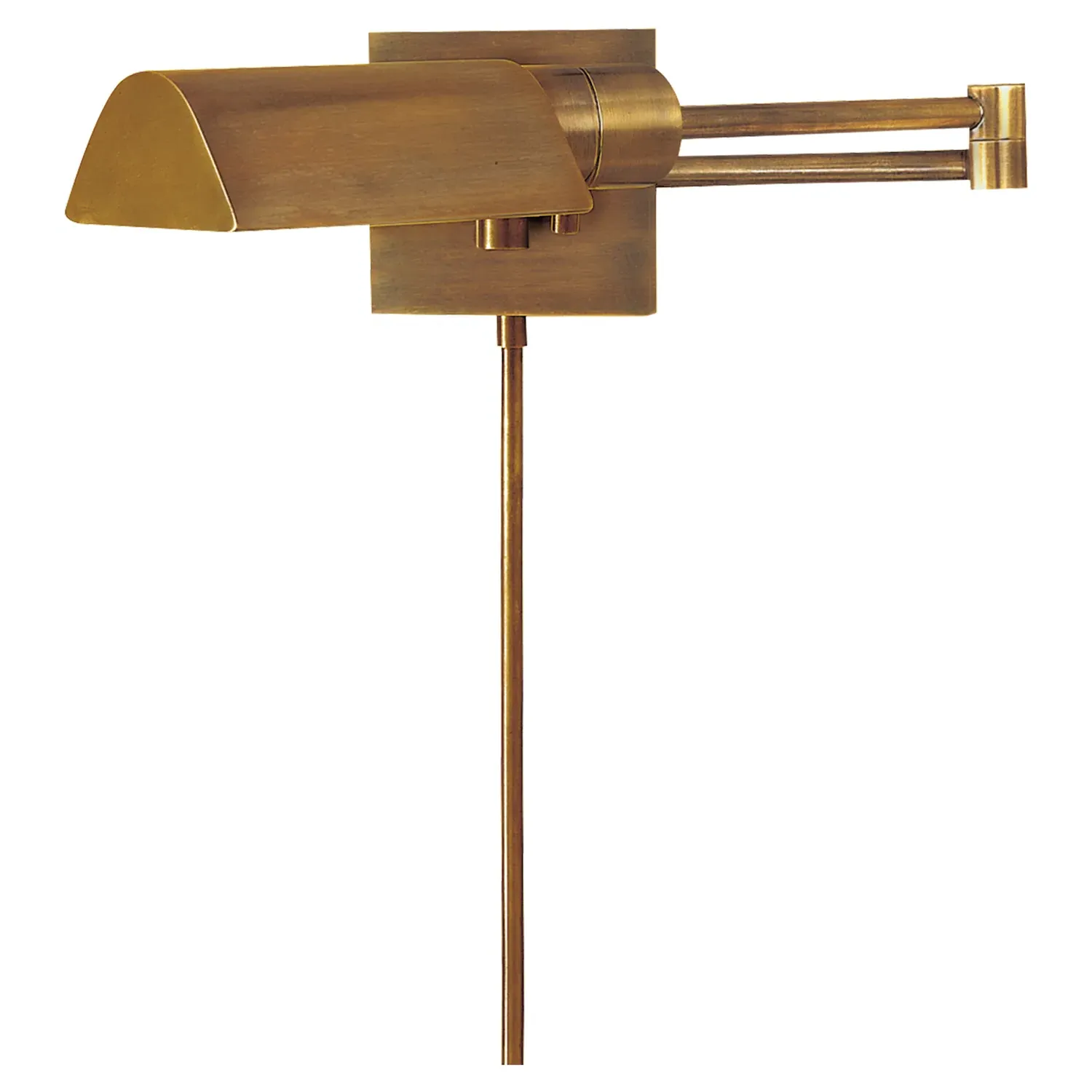 Studio Swing Arm Wall Sconce - Antique Brass, Metal image