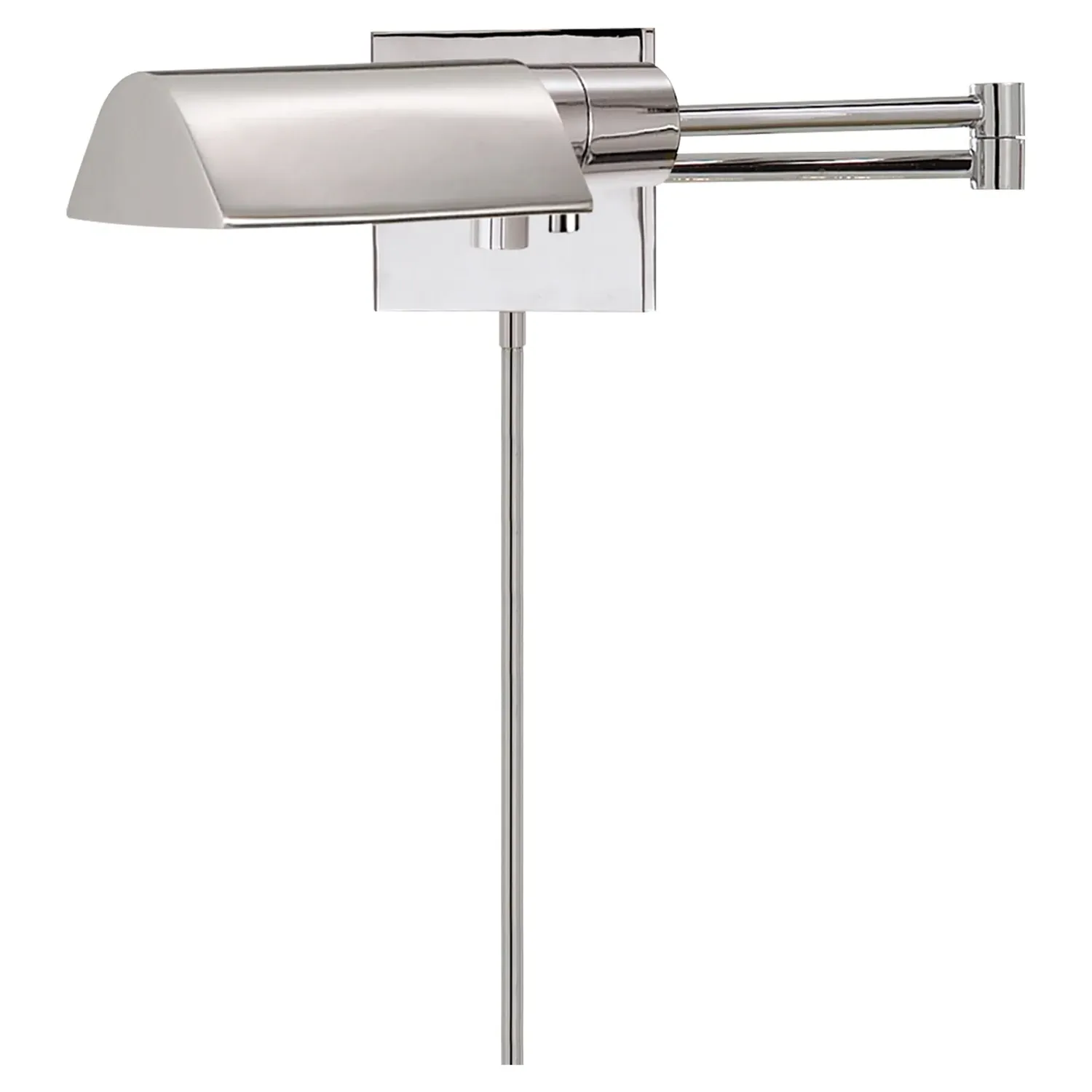Studio Swing Arm Wall Sconce - Polished Nickel, Metal