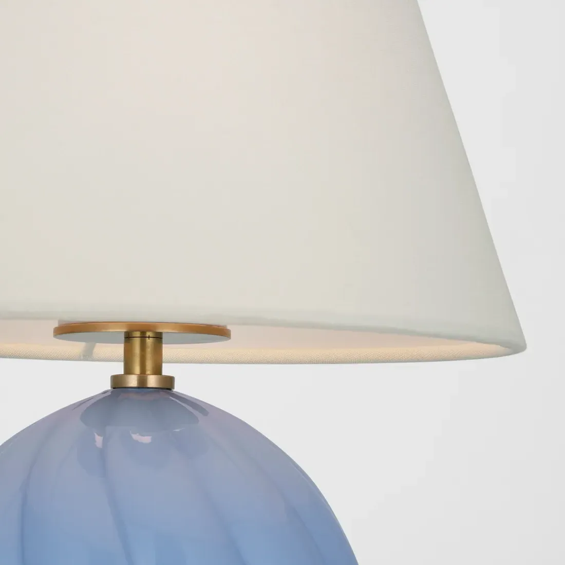 Talia Cordless Table Lamp - Blue, Glass