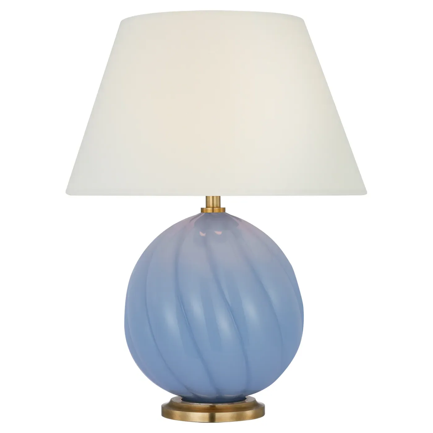 Talia Cordless Table Lamp - Blue, Glass image