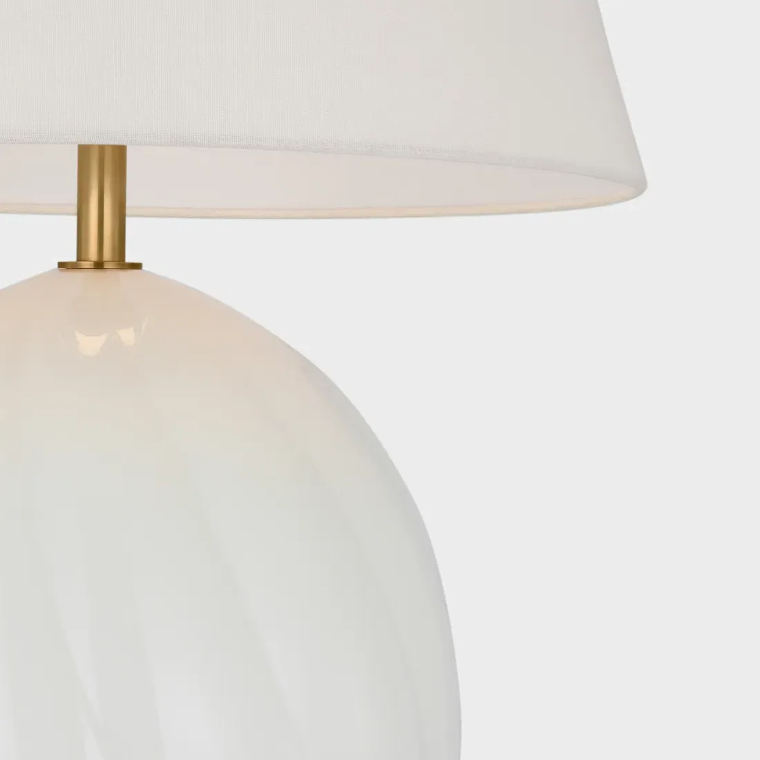 Talia Cordless Table Lamp - White, Glass