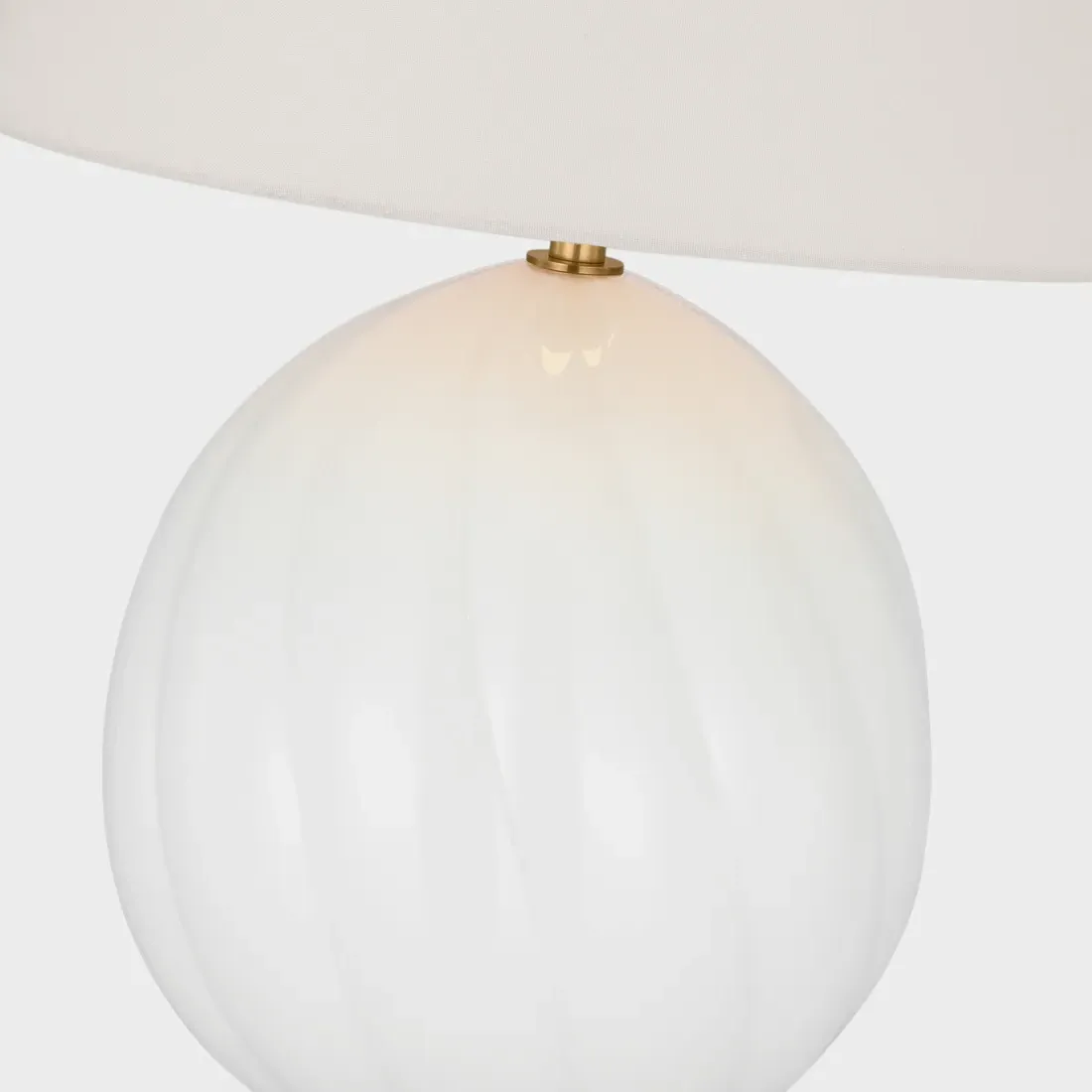 Talia Cordless Table Lamp - White, Glass