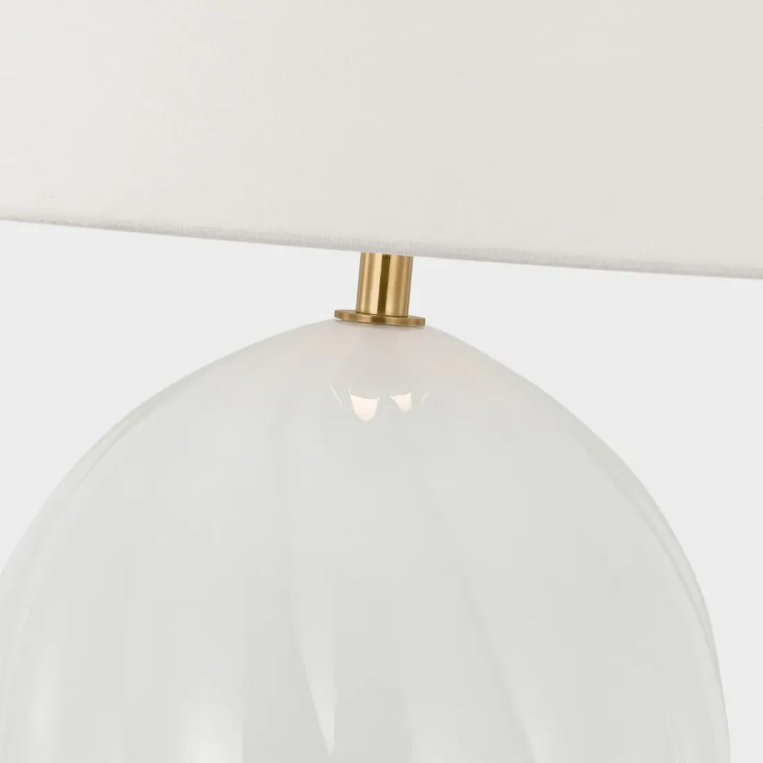 Talia Cordless Table Lamp - White, Glass