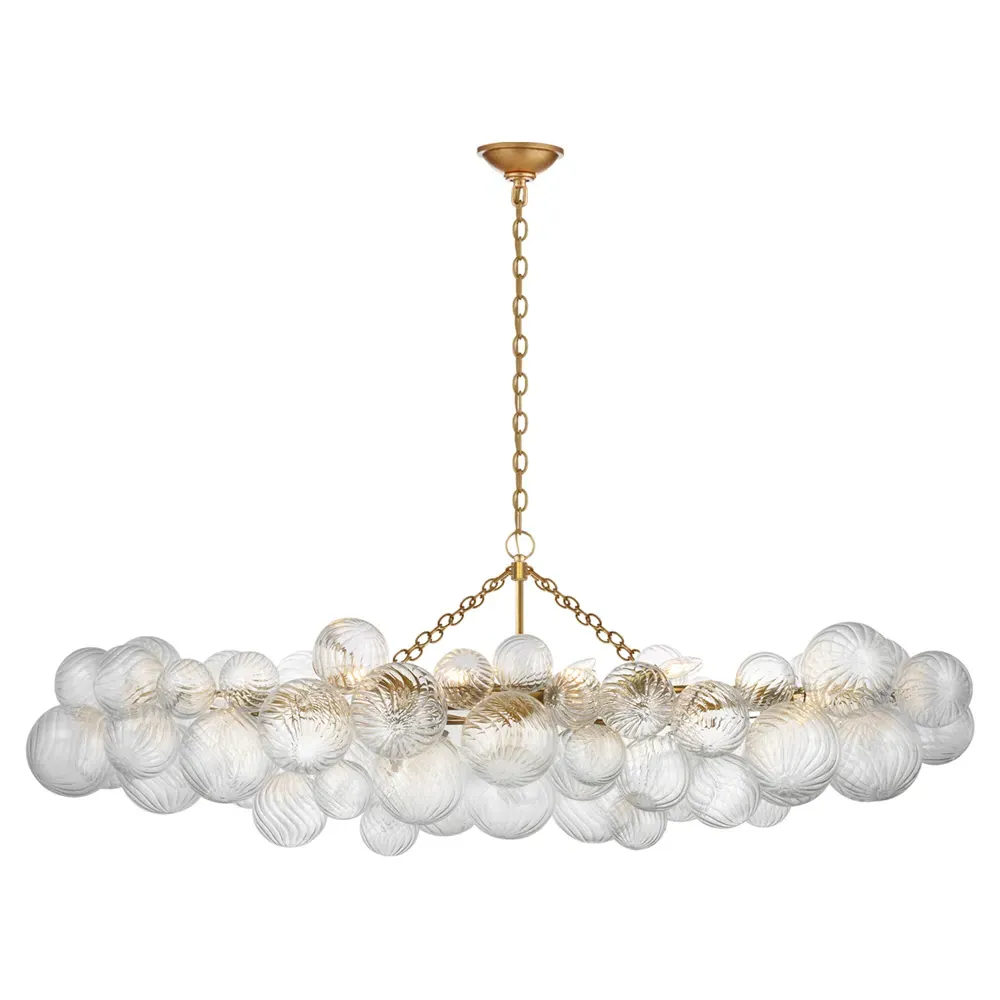 Talia Large Linear Chandelier - Gild, Metal
