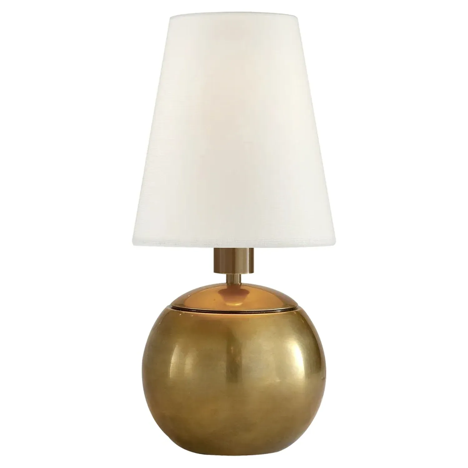 Terri Extra Small Round Table Lamp - Antique Brass