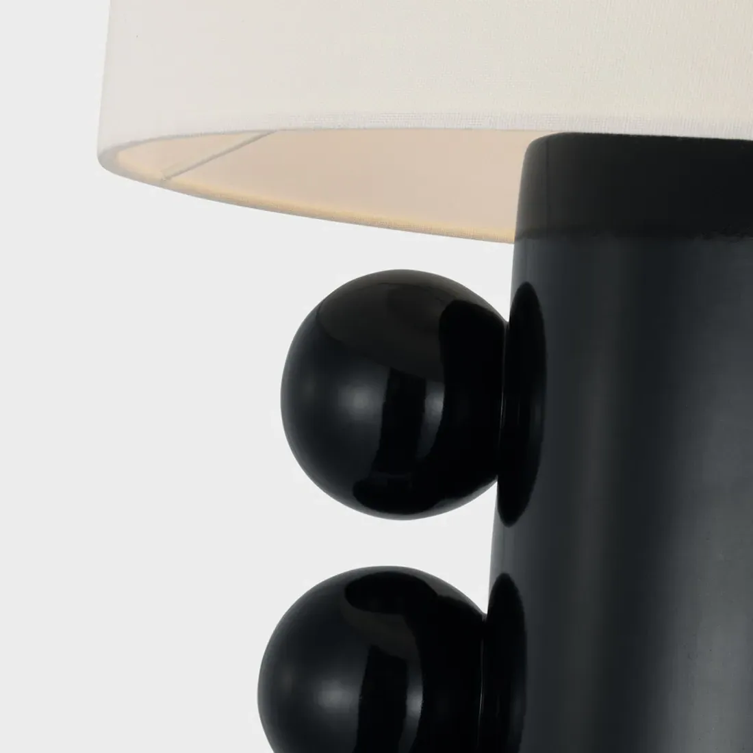 Tiglia Cordless Table Lamp - Black, Ceramic