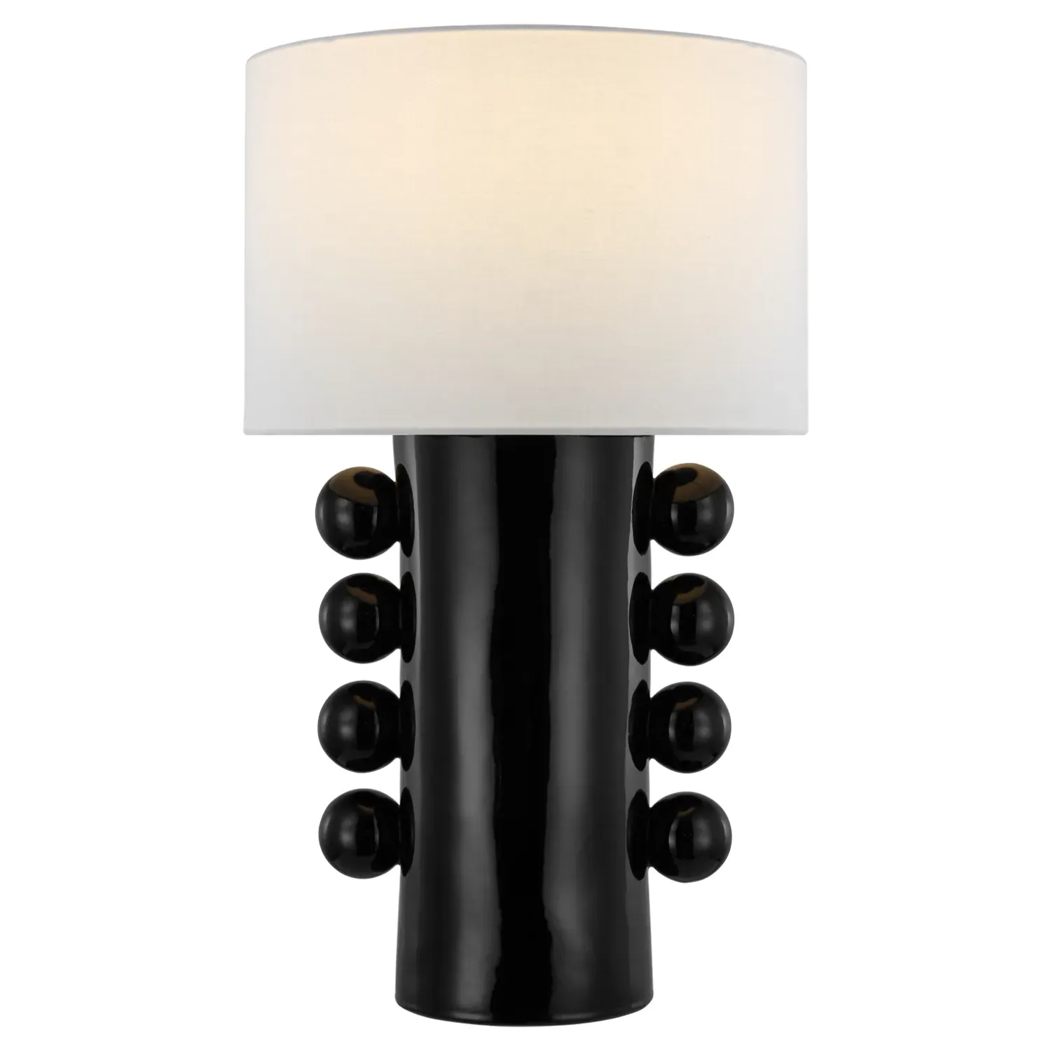 Tiglia Cordless Table Lamp - Black, Ceramic