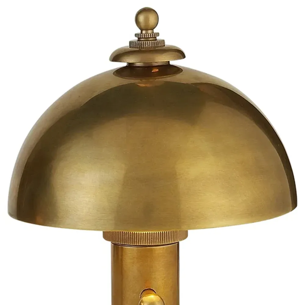 Totie Dome Shade Desk Lamp - Antique Brass, Metal