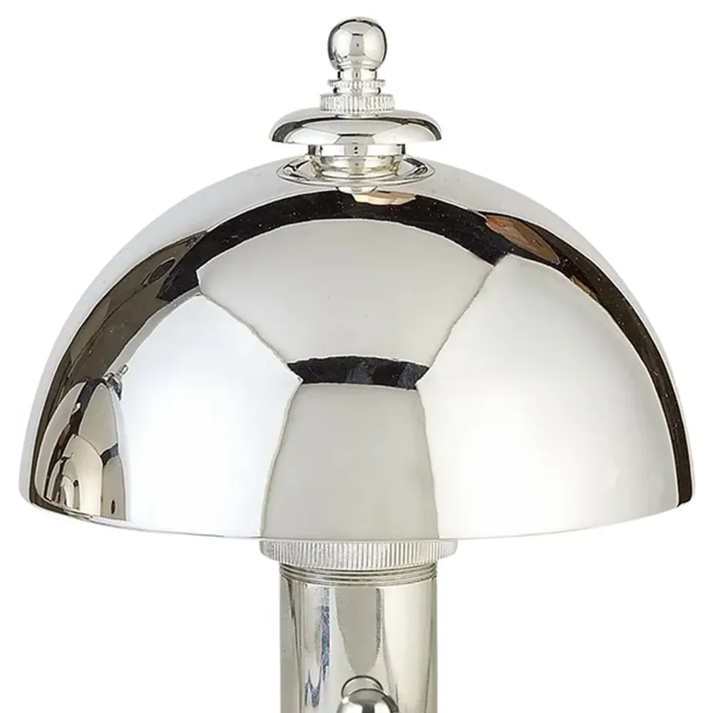 Totie Dome Shade Desk Lamp - Polished Nickel, Metal