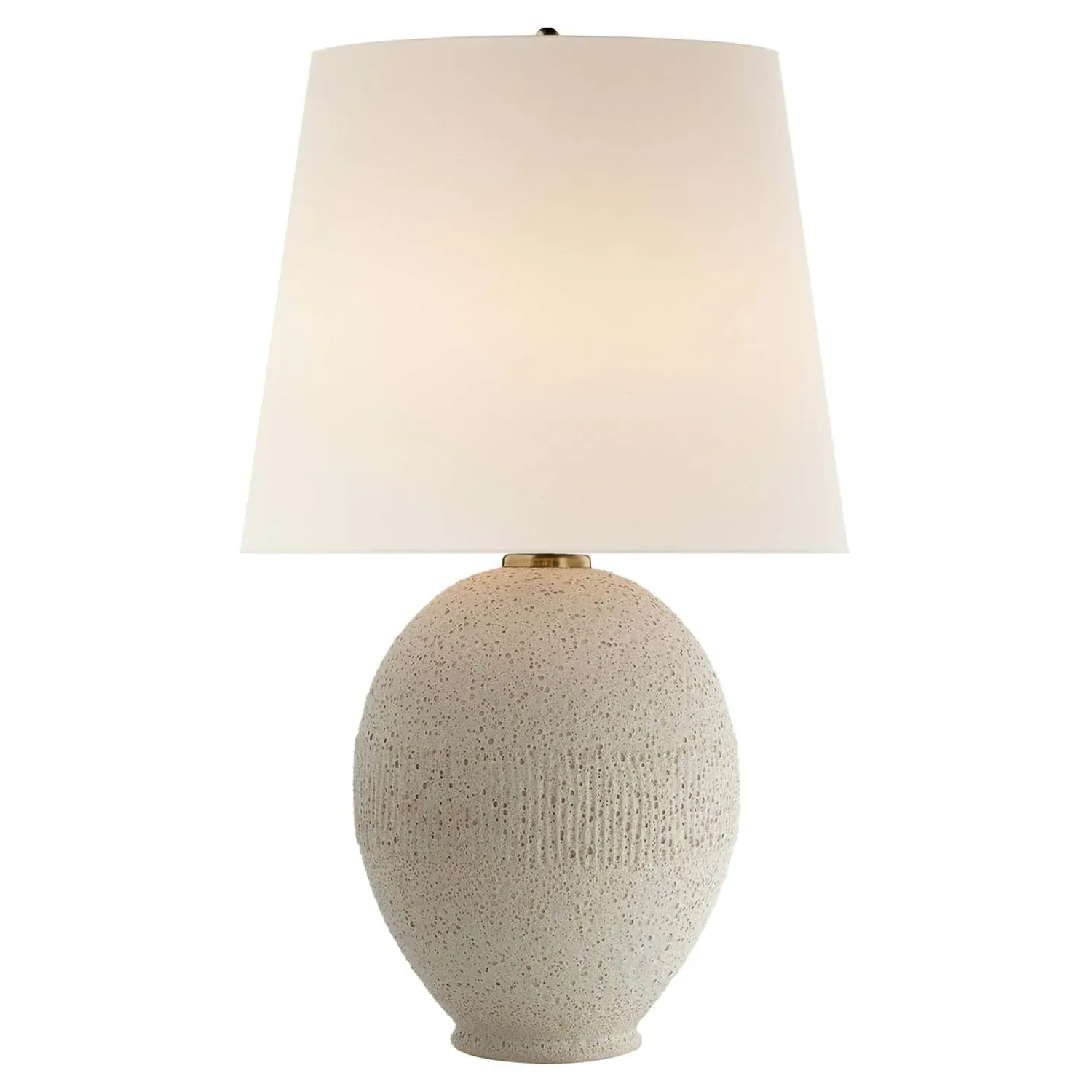 Toulon Table Lamp - Volcanic White, Ceramic