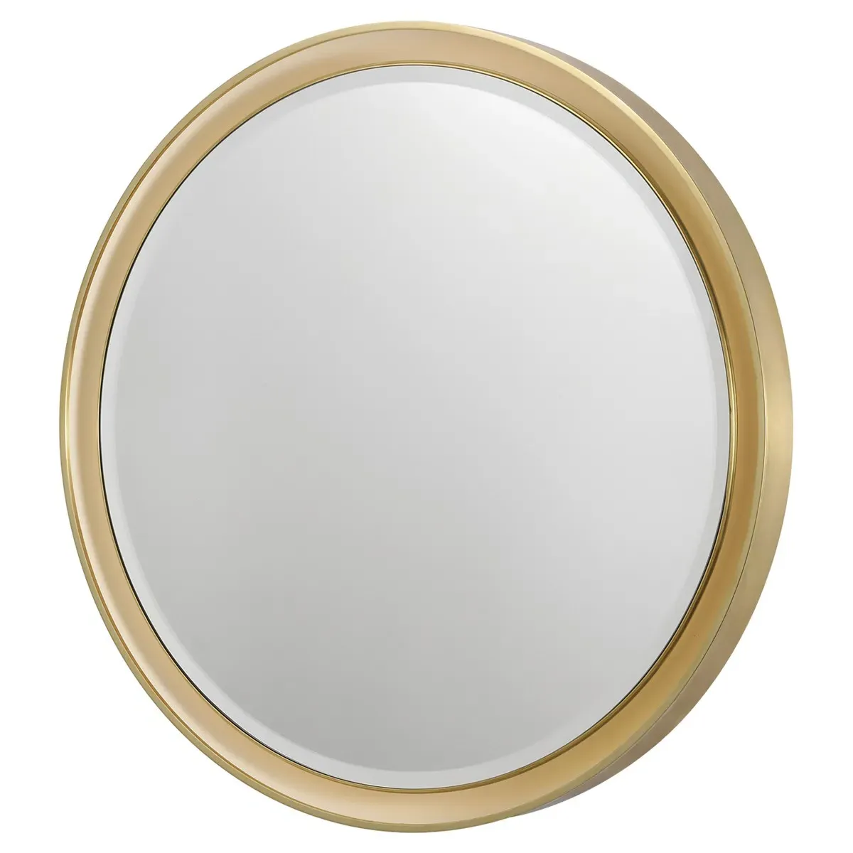 Tricia Round Illuminated Wall Mirror - Antique Brass