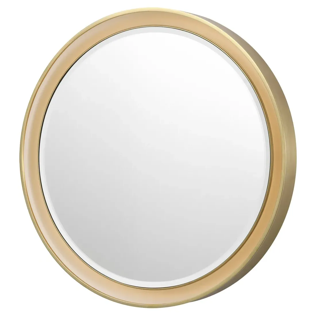 Tricia Round Illuminated Wall Mirror - Antique Brass
