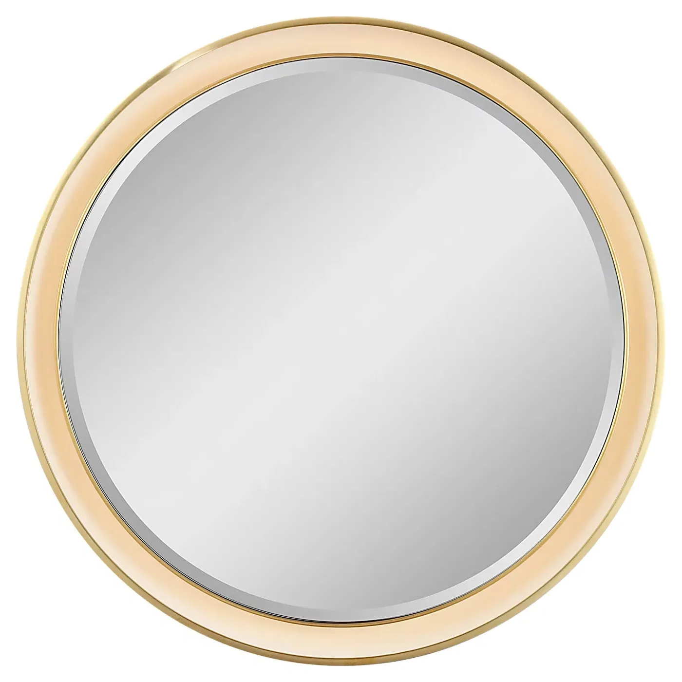 Tricia Round Illuminated Wall Mirror - Antique Brass
