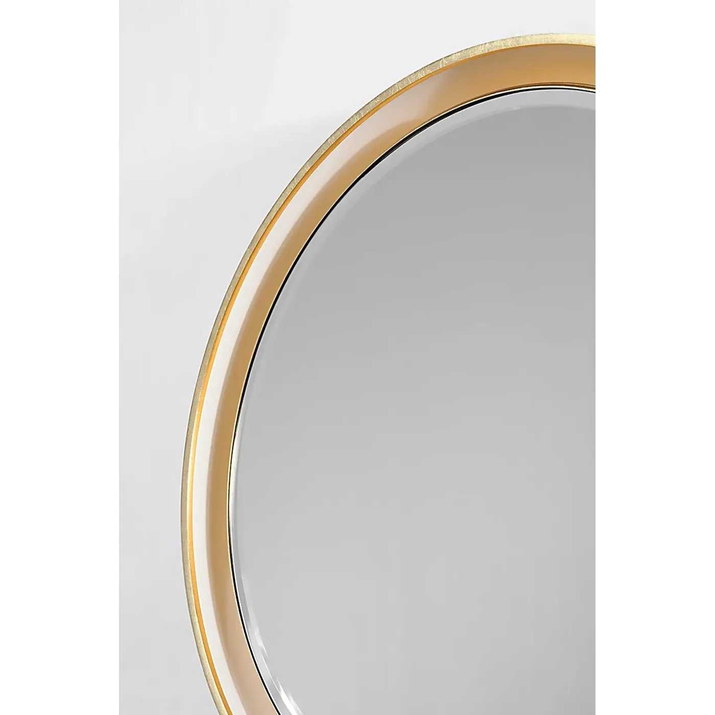 Tricia Round Illuminated Wall Mirror - Iron Gild