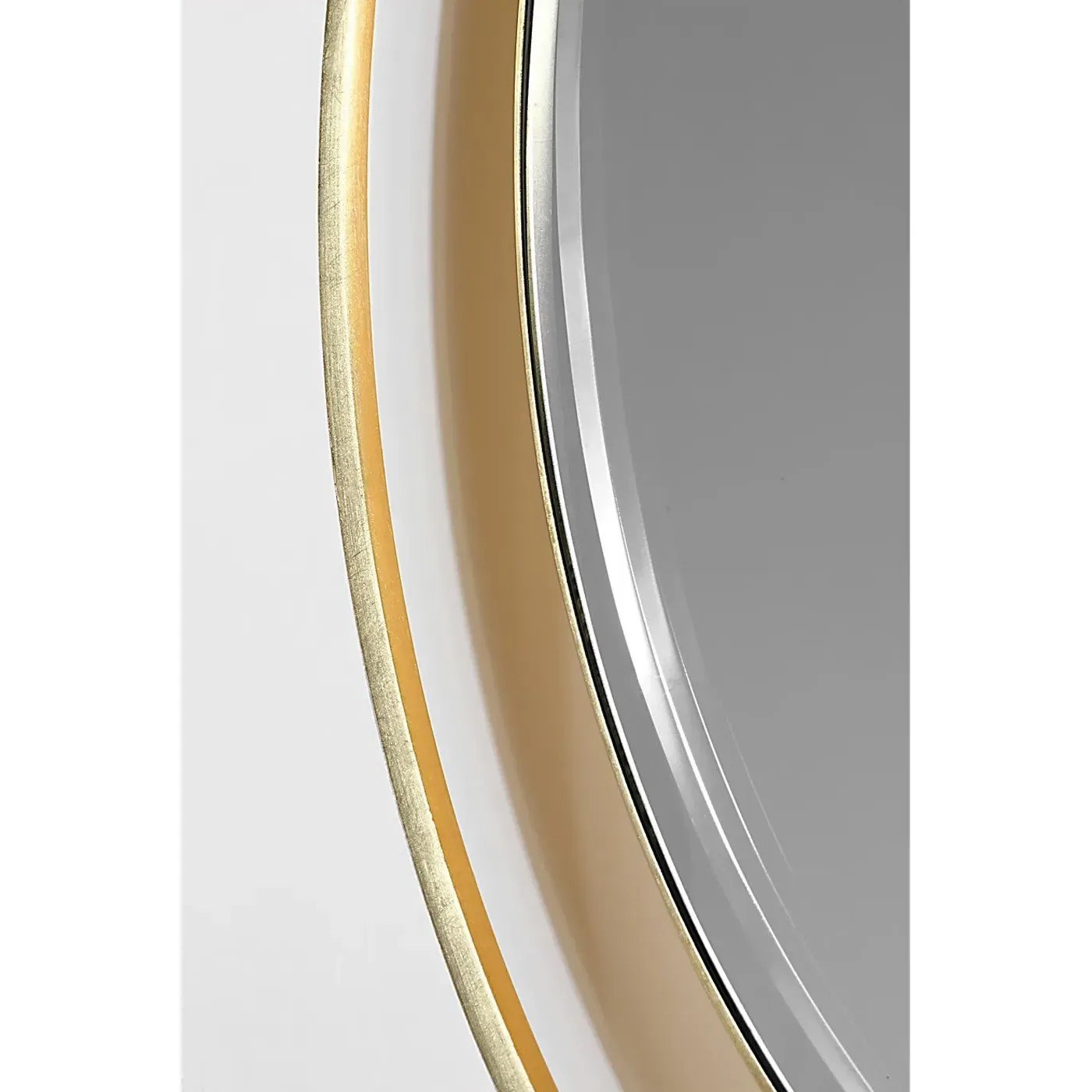 Tricia Round Illuminated Wall Mirror - Iron Gild