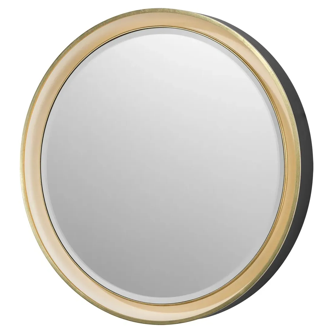 Tricia Round Illuminated Wall Mirror - Iron Gild