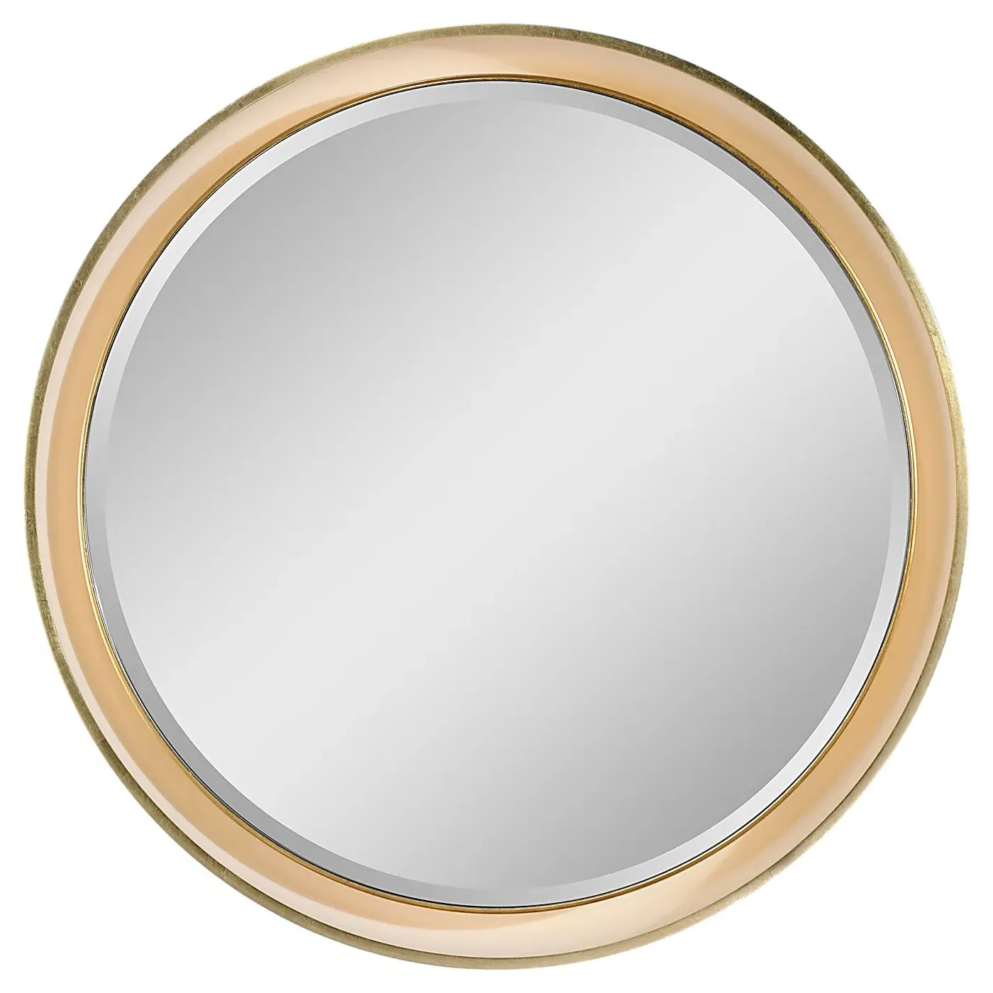 Tricia Round Illuminated Wall Mirror - Iron Gild image