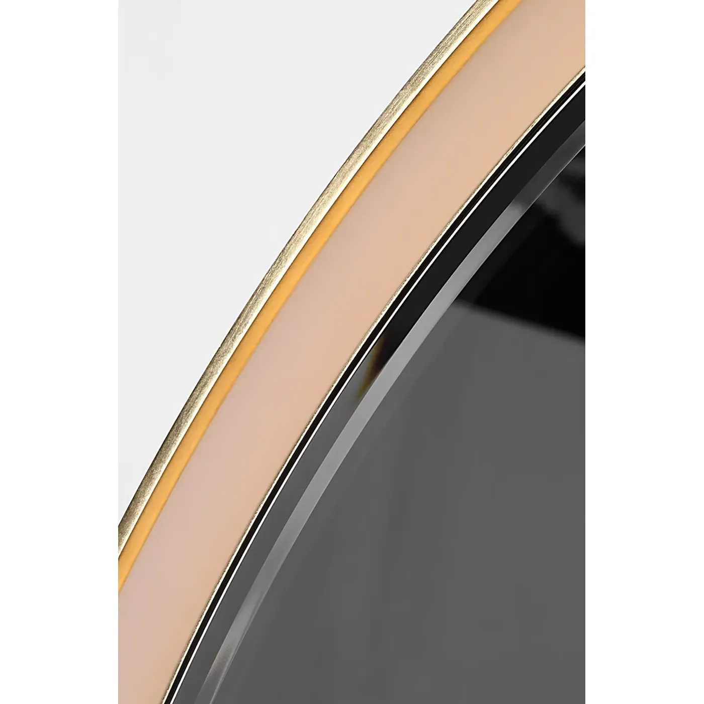 Tricia Round Illuminated Wall Mirror - Modern Iron/Gild