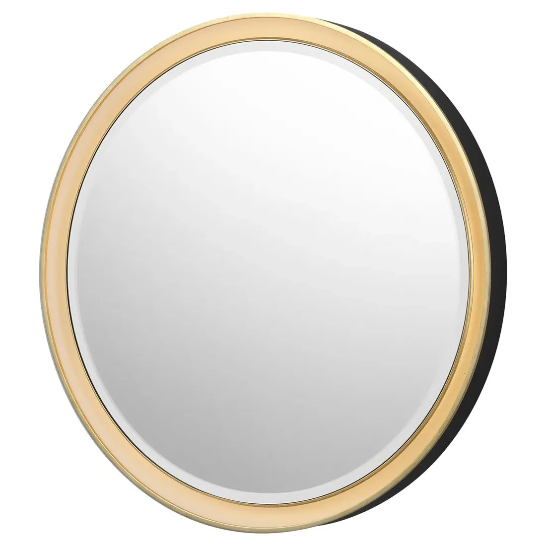 Tricia Round Illuminated Wall Mirror - Modern Iron/Gild