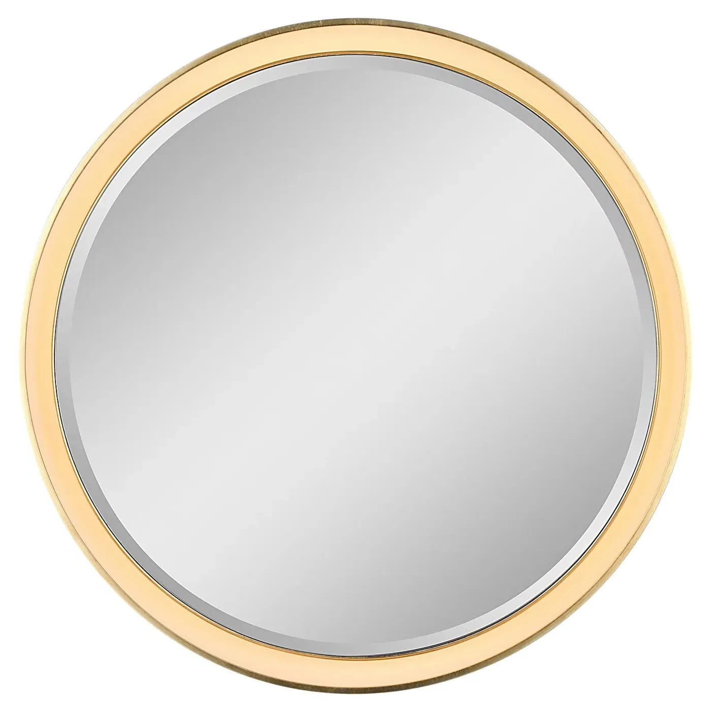 Tricia Round Illuminated Wall Mirror - Modern Iron/Gild