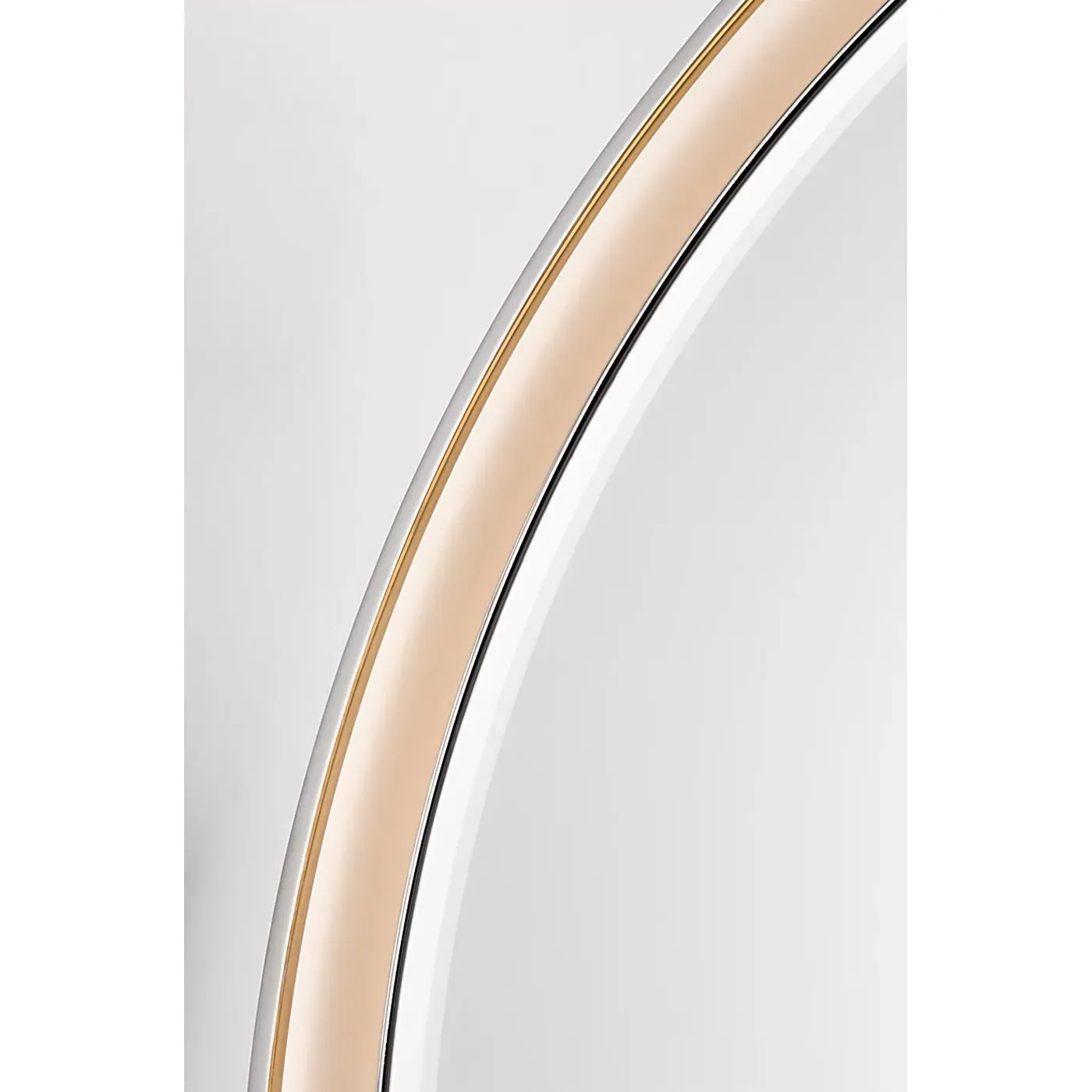 Tricia Round Illuminated Wall Mirror - Polished Nickel