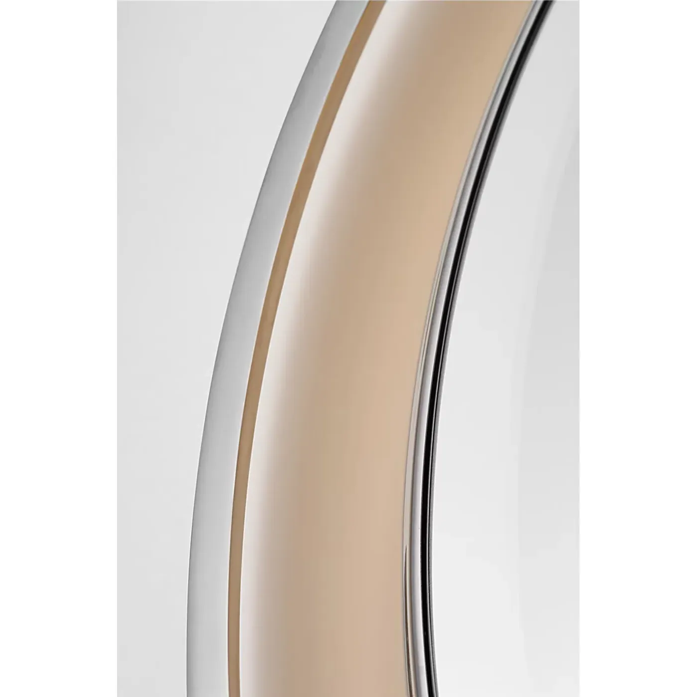 Tricia Round Illuminated Wall Mirror - Polished Nickel