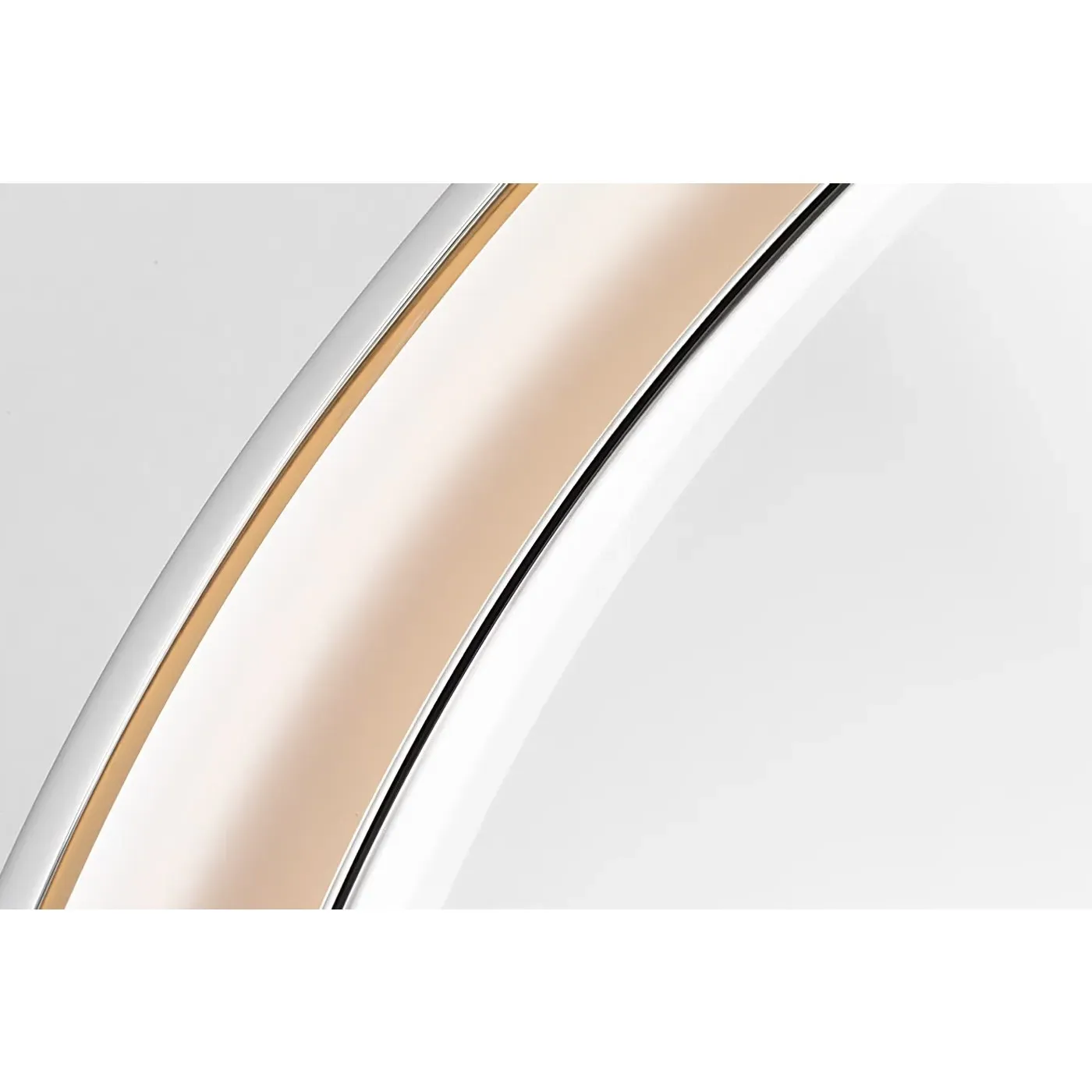 Tricia Round Illuminated Wall Mirror - Polished Nickel