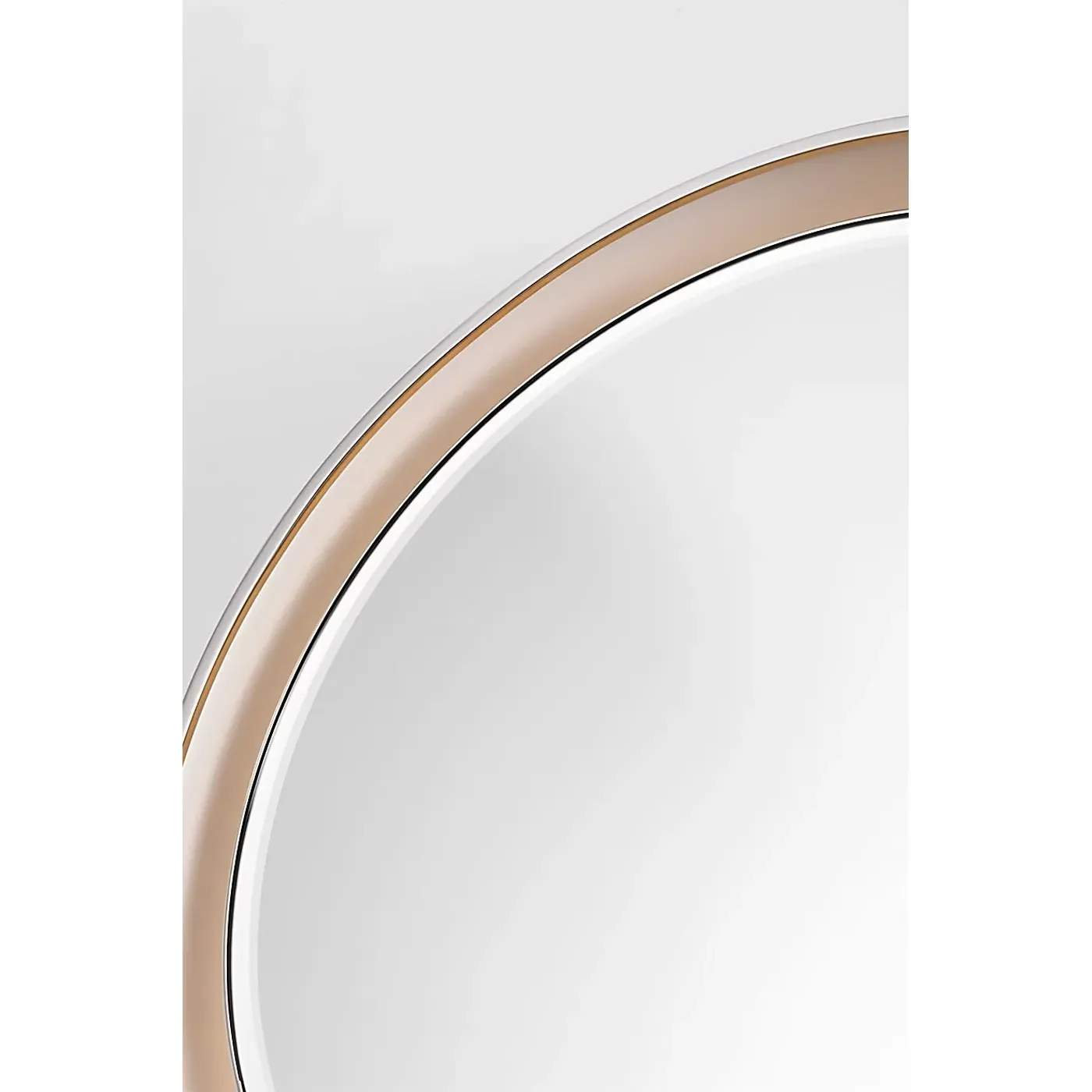 Tricia Round Illuminated Wall Mirror - Polished Nickel