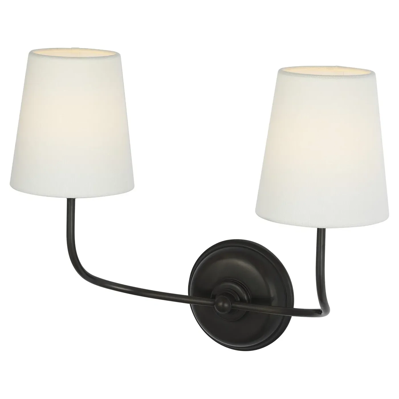 Vendome Double Armed Sconce - Bronze, Brass